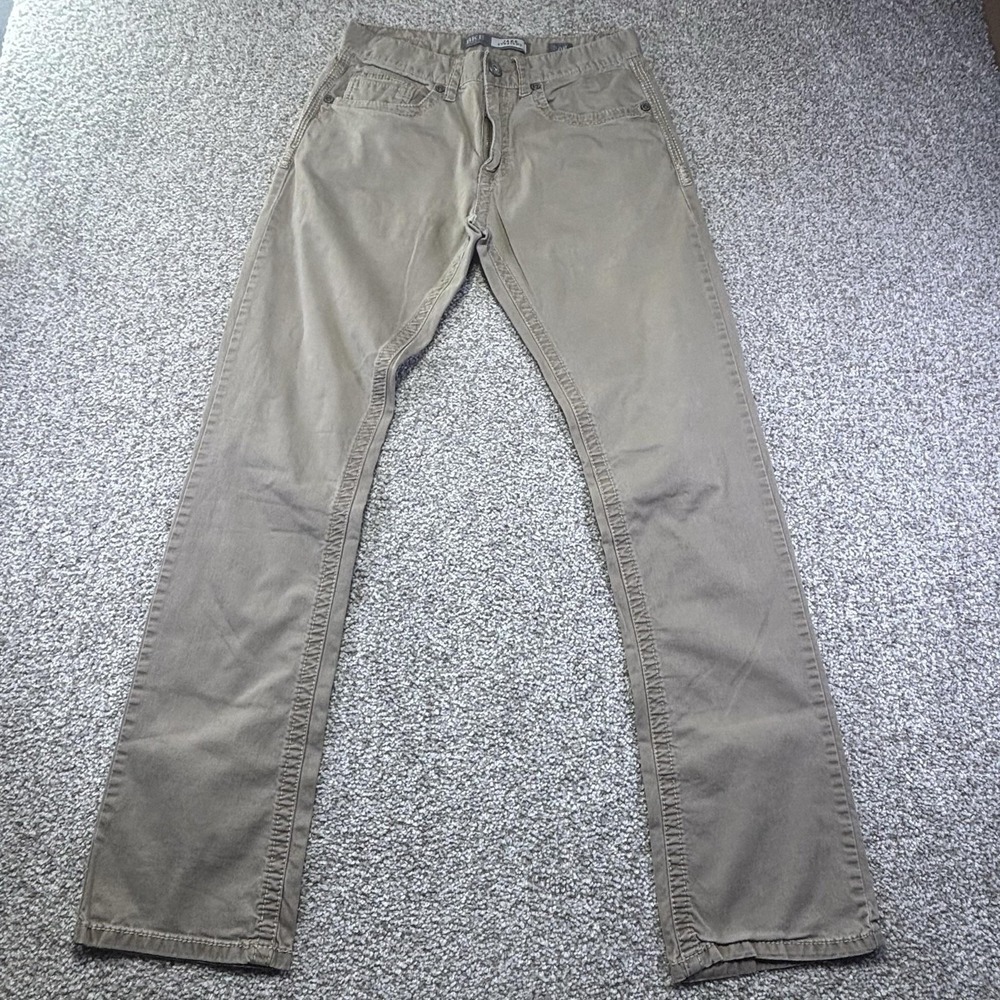 BKE Jake Straight Jeans Mens 30x30 Beige Khaki Medium Wash Denim Pants Casual
